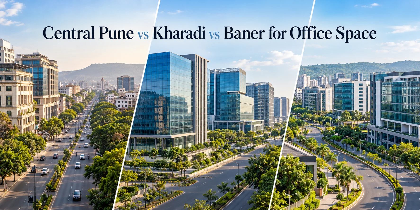 Central Pune vs Kharadi vs Baner: Which Office Location Fits Different Business Needs?